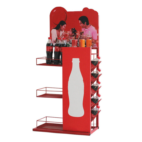 3 Tier Coke Display Rack China Factory Customized