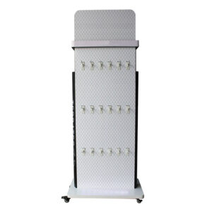 Mobile Pegboard Display Stand China factory customized