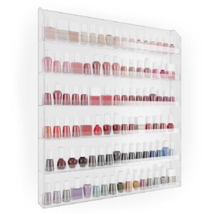 Wall Mounted Acrylic Nail Polish Display Rack China Factory Wholesale Price