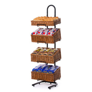Wicker Display Basket Wicker Basket Stand China Factory Wholesale Price